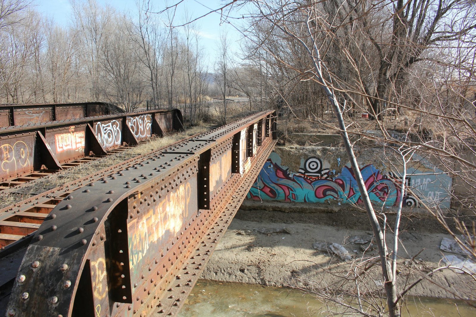 Looking east